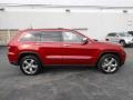 2011 Inferno Red Crystal Pearl Jeep Grand Cherokee Overland 4x4  photo #8
