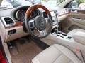 2011 Inferno Red Crystal Pearl Jeep Grand Cherokee Overland 4x4  photo #9