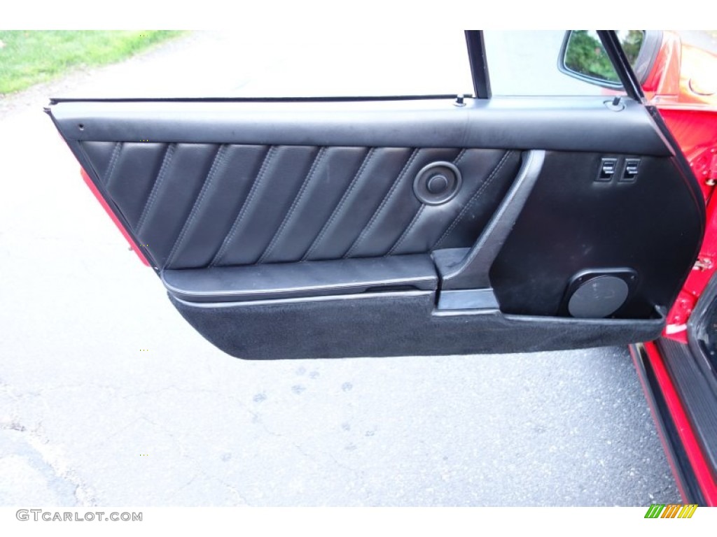 1986 Porsche 911 Carrera Targa Black Door Panel Photo #86339728