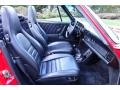 1986 Porsche 911 Black Interior Front Seat Photo