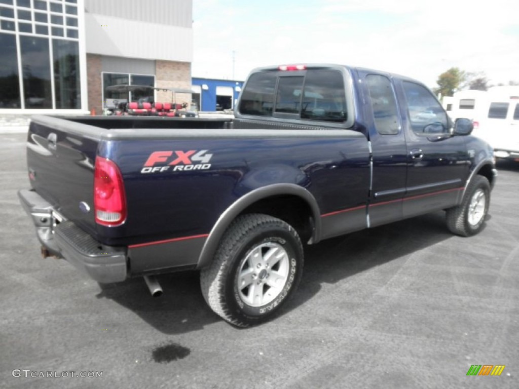 2002 F150 XLT SuperCab 4x4 - True Blue Metallic / Medium Graphite photo #27