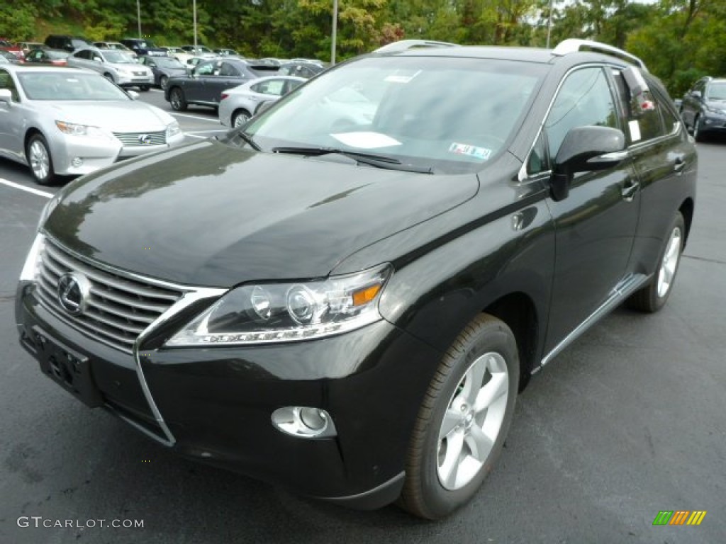 2013 RX 350 AWD - Stargazer Black / Black/Ebony Birds Eye Maple photo #8