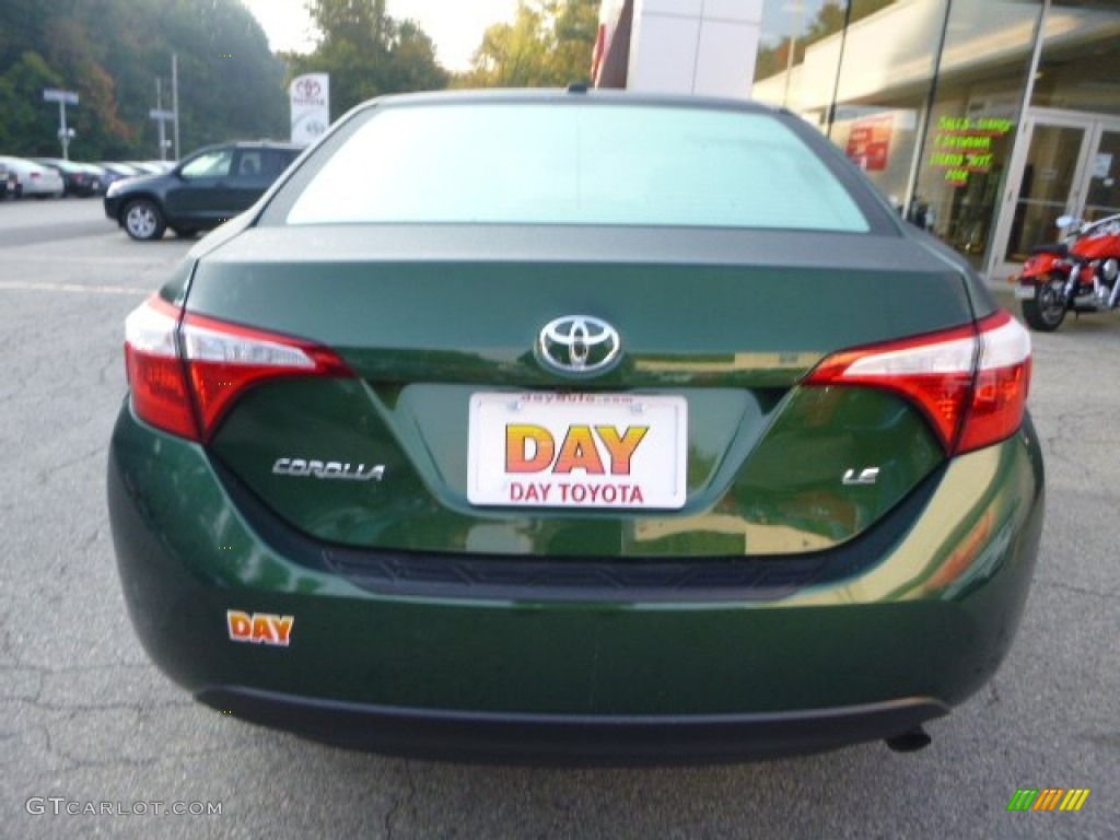 2014 Corolla LE - 4Evergreen Mica / Ash photo #4