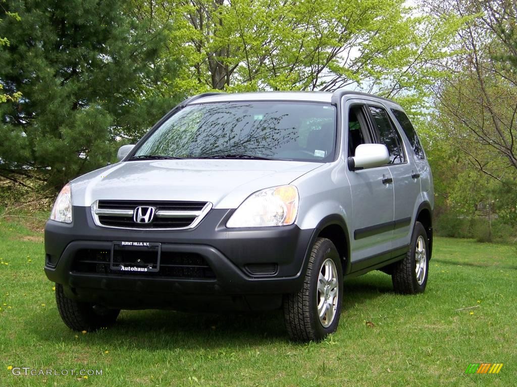 2004 CR-V EX 4WD - Satin Silver Metallic / Black photo #1