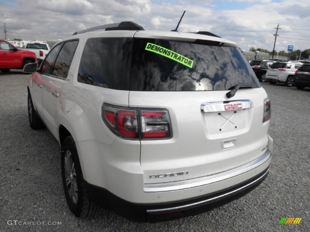 2013 Acadia SLT AWD - White Diamond Tricoat / Dark Cashmere photo #26