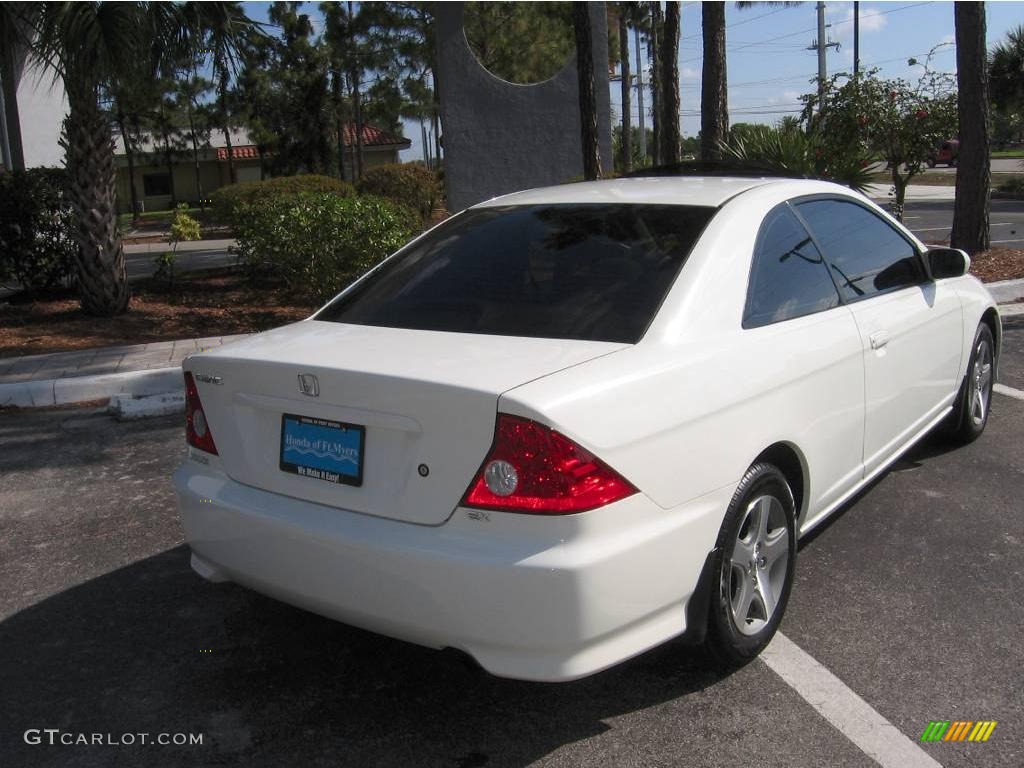 2005 Civic EX Coupe - Taffeta White / Ivory photo #3