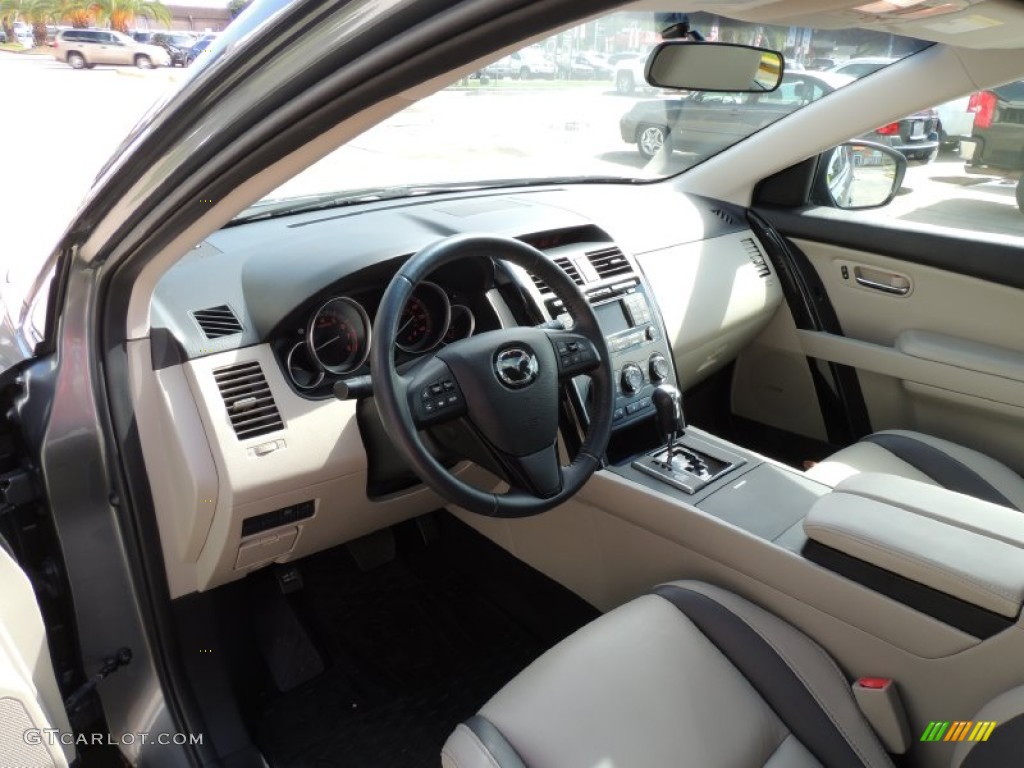 2011 CX-9 Touring - Dolphin Gray Mica / Sand photo #16