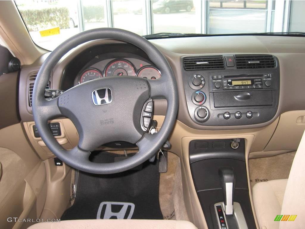 2005 Civic EX Coupe - Taffeta White / Ivory photo #12