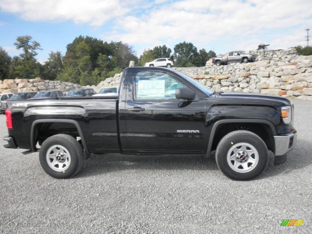 2014 Sierra 1500 Regular Cab 4x4 - Onyx Black / Jet Black/Dark Ash photo #1