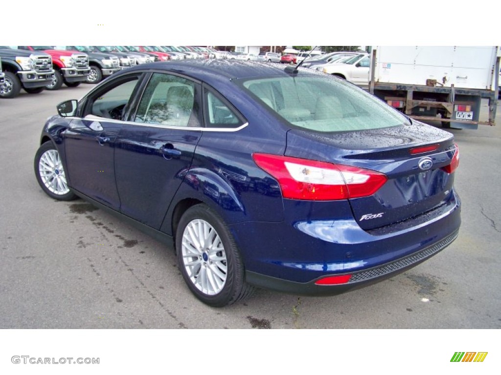 2012 Focus SEL Sedan - Kona Blue Metallic / Stone photo #7