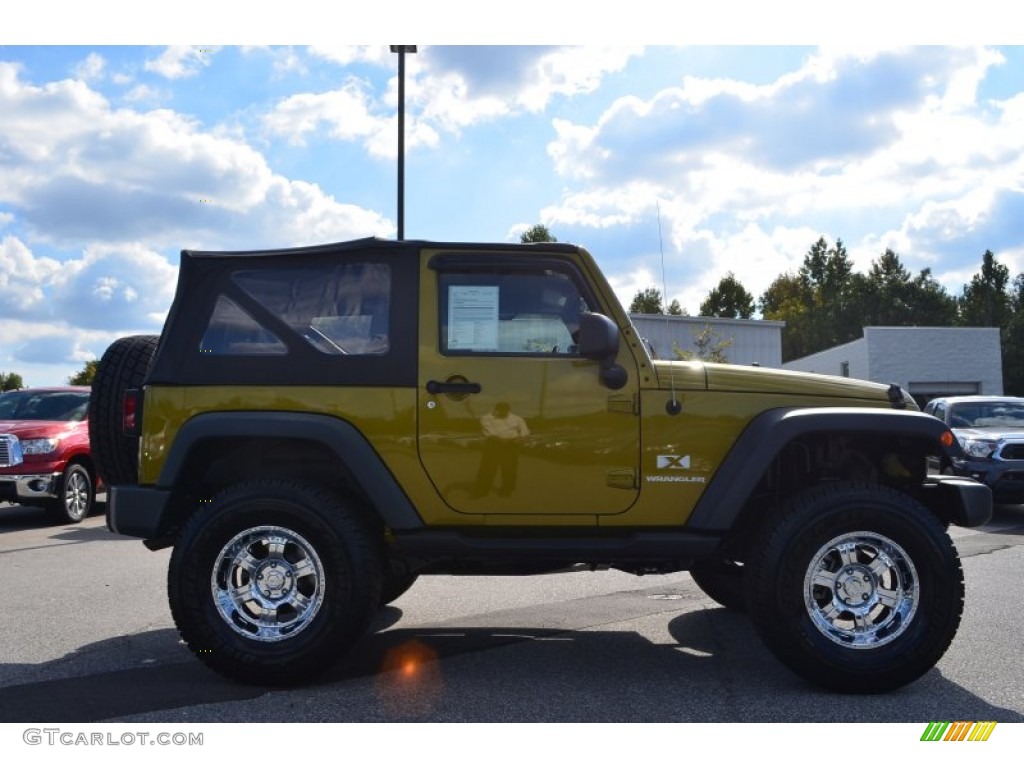 2008 Wrangler X 4x4 - Rescue Green Metallic / Dark Slate Gray/Medium Slate Gray photo #2