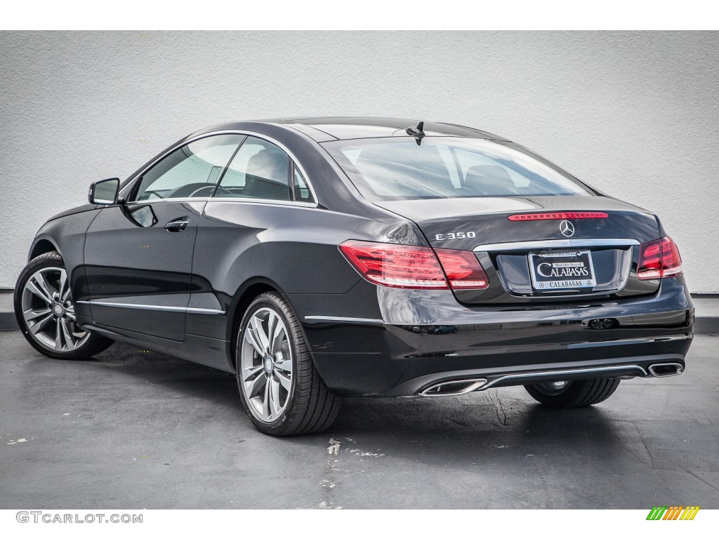 2014 E 350 Coupe - Black / Black photo #2