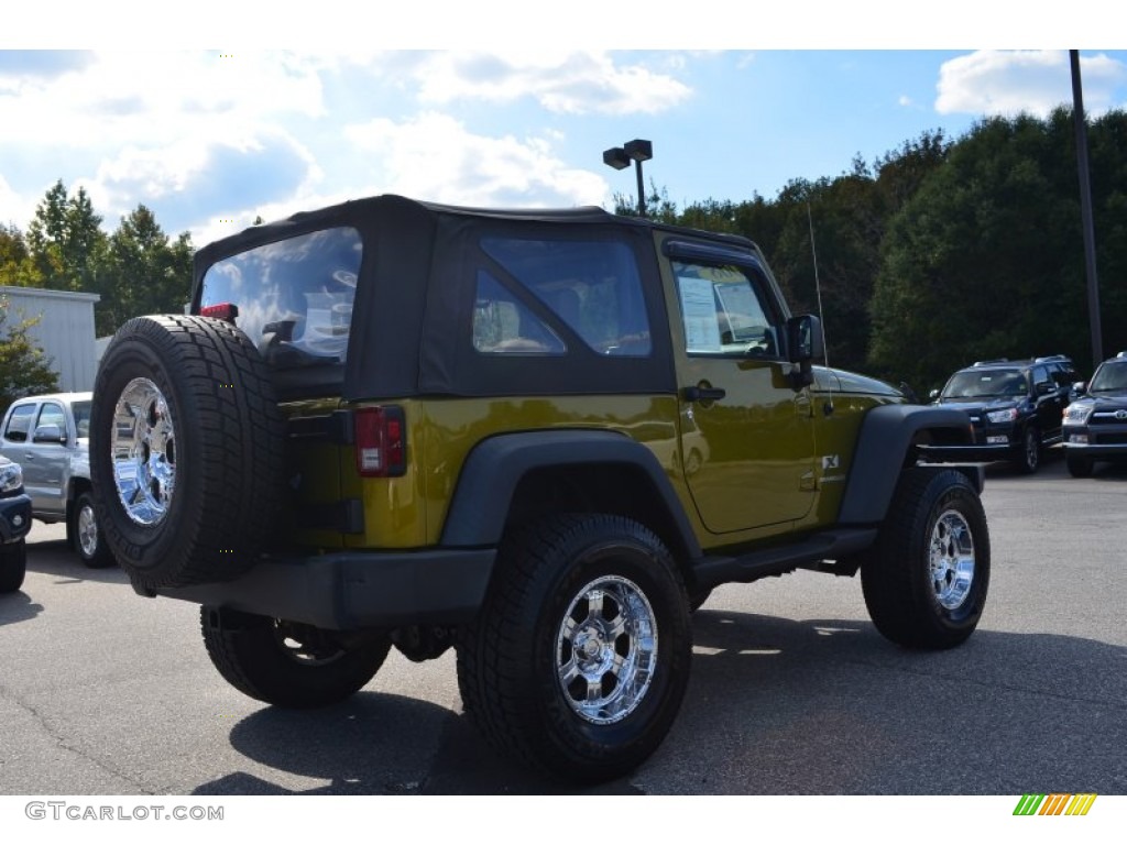 2008 Wrangler X 4x4 - Rescue Green Metallic / Dark Slate Gray/Medium Slate Gray photo #3