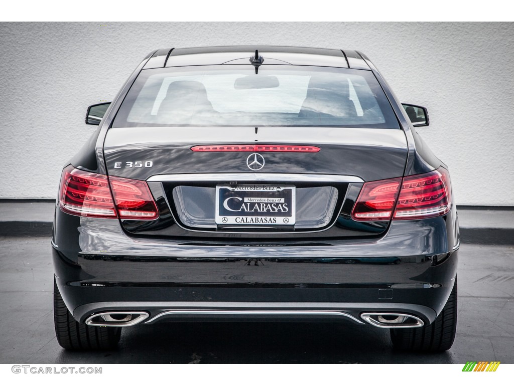 2014 E 350 Coupe - Black / Black photo #3