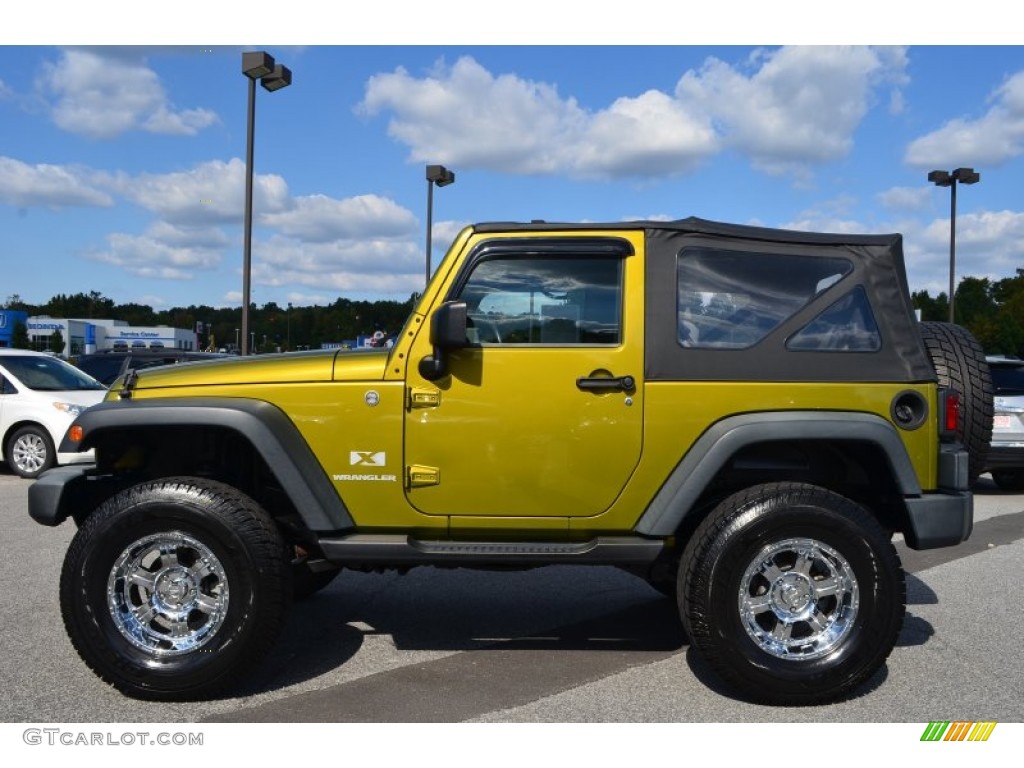 Rescue Green Metallic 2008 Jeep Wrangler X 4x4 Exterior Photo #86345743