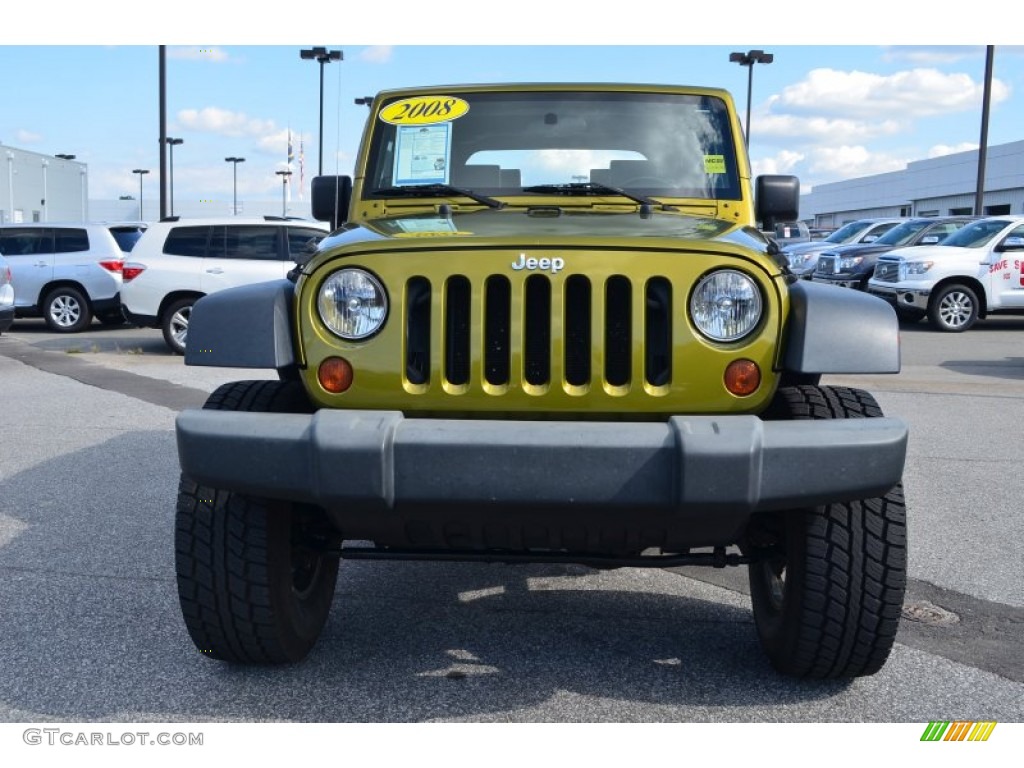 2008 Wrangler X 4x4 - Rescue Green Metallic / Dark Slate Gray/Medium Slate Gray photo #7