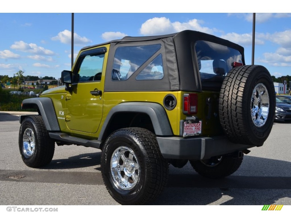 2008 Wrangler X 4x4 - Rescue Green Metallic / Dark Slate Gray/Medium Slate Gray photo #20