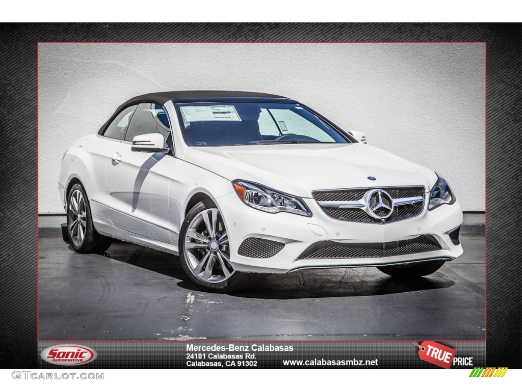 2014 E 350 Cabriolet - Polar White / Grey/Black photo #1