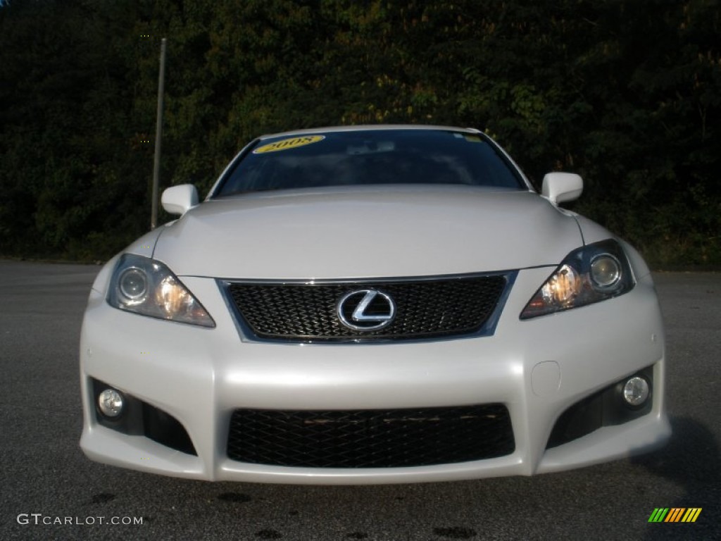 2008 IS F - Starfire White Pearl / Black photo #12