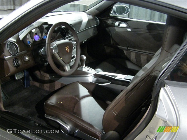 Cocoa Brown Interior 2008 Porsche Cayman S Photo #86348