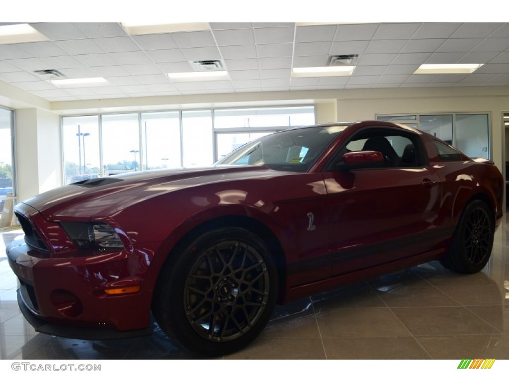 2014 Mustang Shelby GT500 SVT Performance Package Coupe - Ruby Red / Shelby Charcoal Black/Black Accents Recaro Sport Seats photo #6