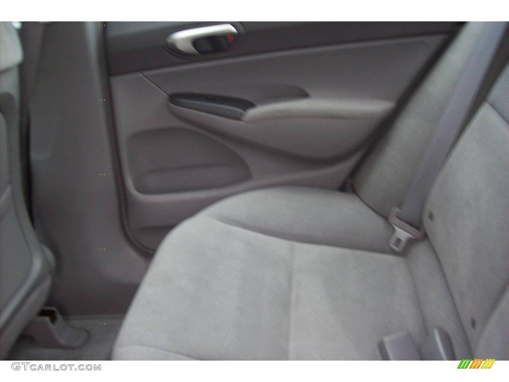 2007 Civic LX Sedan - Alabaster Silver Metallic / Gray photo #7