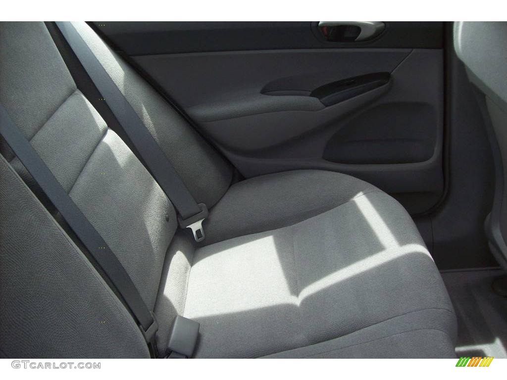 2007 Civic LX Sedan - Alabaster Silver Metallic / Gray photo #11