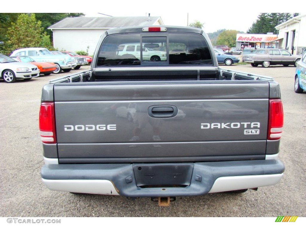 2004 Dakota SLT Quad Cab 4x4 - Graphite Metallic / Dark Slate Gray photo #11