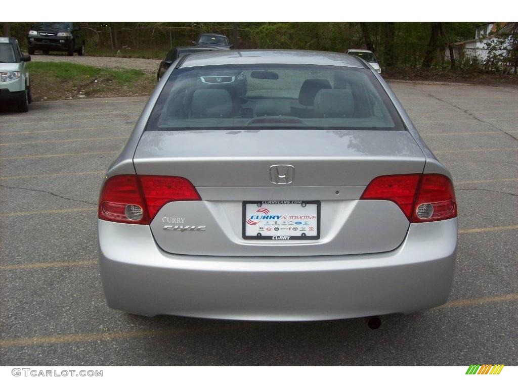 2007 Civic LX Sedan - Alabaster Silver Metallic / Gray photo #22