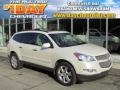 White Diamond Tricoat 2012 Chevrolet Traverse LTZ AWD