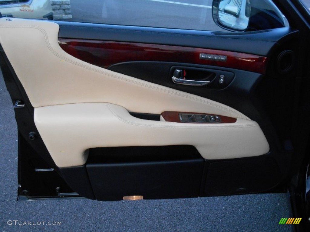 2011 Lexus LS 600h L AWD Hybrid Black Door Panel Photo #86350633