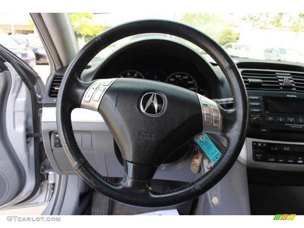 2004 Acura TSX Sedan Quartz Steering Wheel Photo #86351881