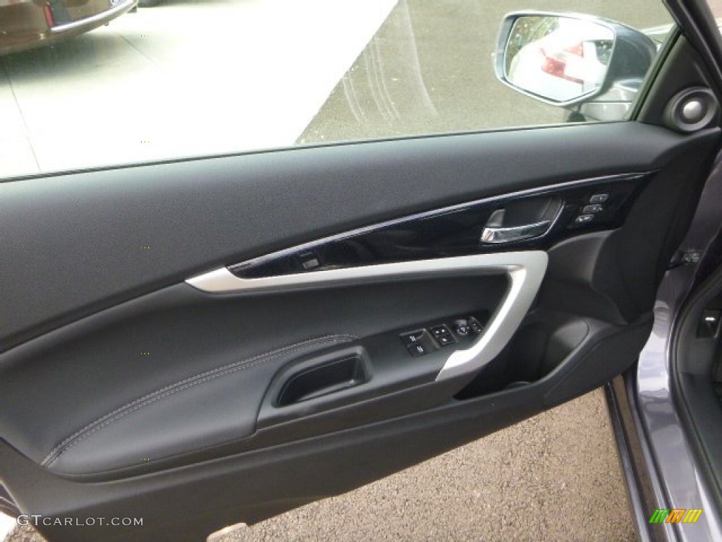 2014 Honda Accord EX-L V6 Coupe Black Door Panel Photo #86352193