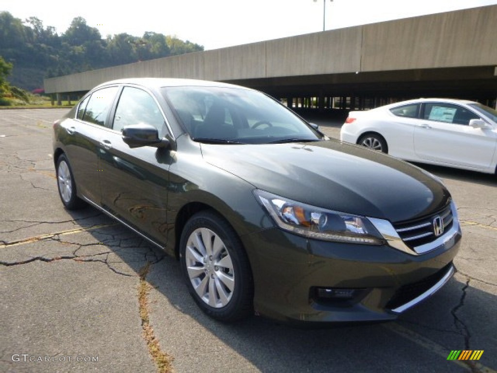 2014 Accord EX-L Sedan - Hematite Metallic / Black photo #1