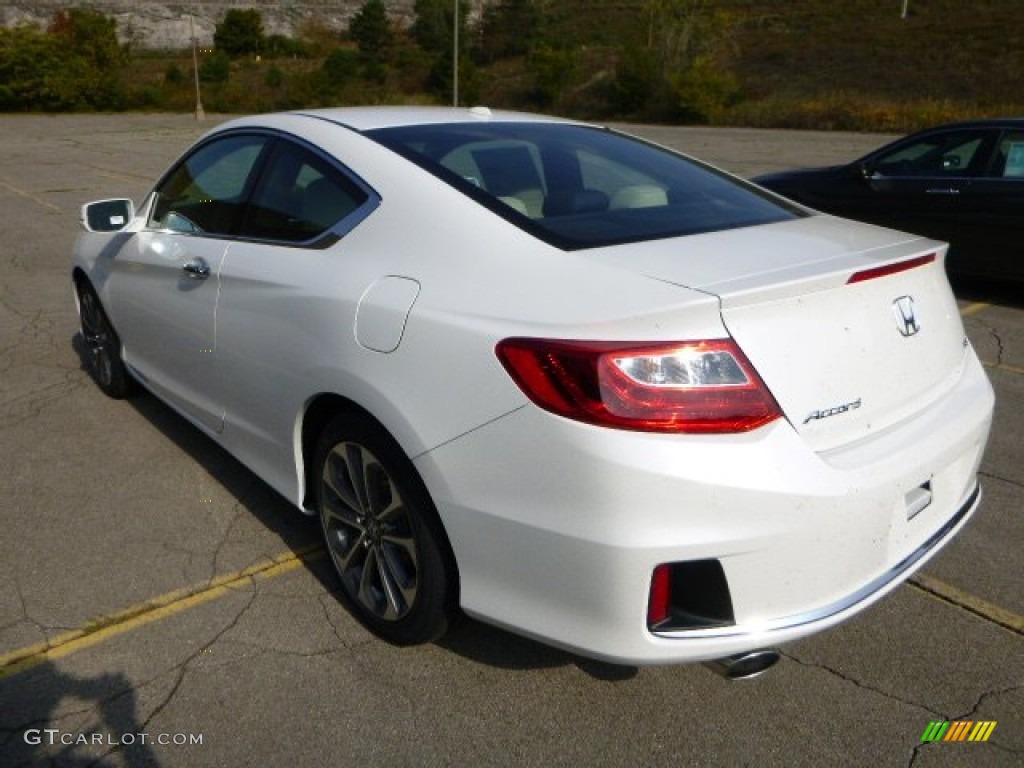 2014 Accord EX-L V6 Coupe - White Orchid Pearl / Ivory photo #5
