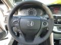 Ivory 2014 Honda Accord EX-L V6 Coupe Steering Wheel