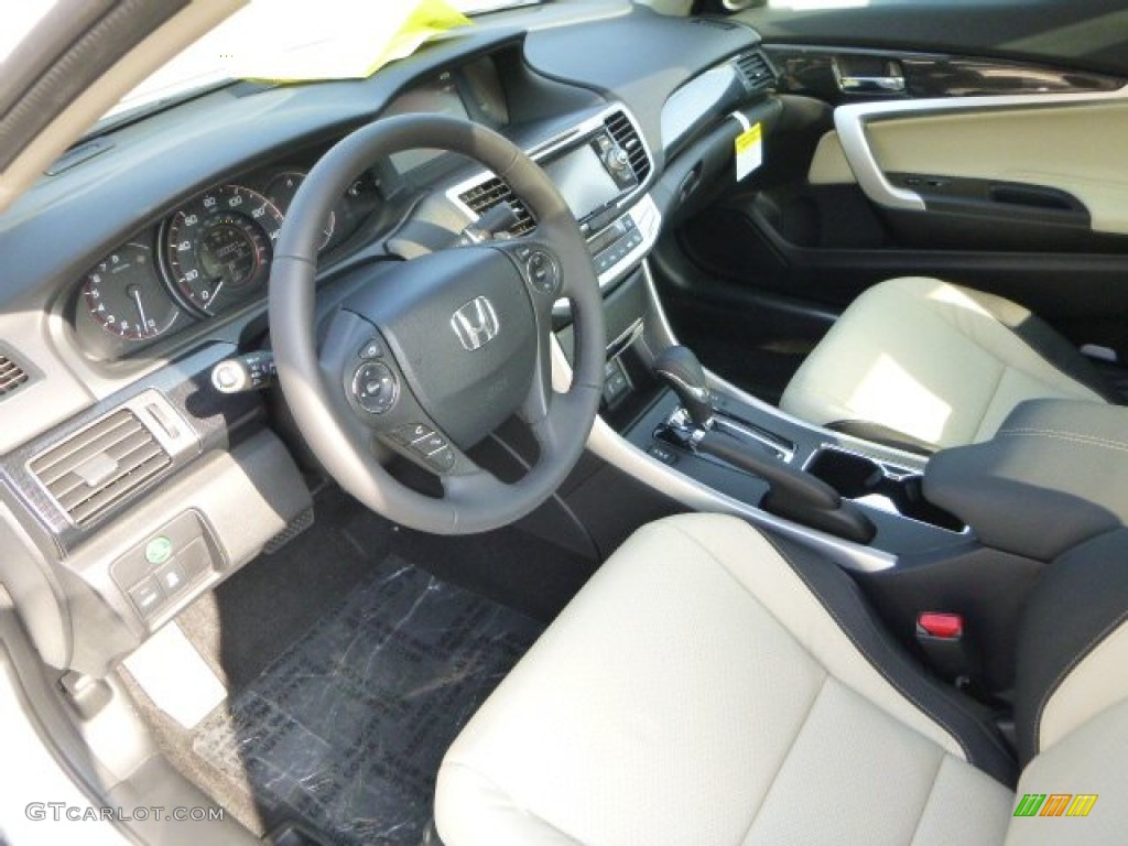 2014 Accord EX-L V6 Coupe - White Orchid Pearl / Ivory photo #17