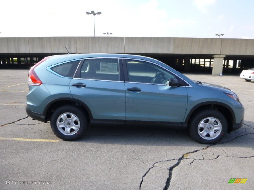 2014 CR-V LX AWD - Mountain Air Metallic / Black photo #2
