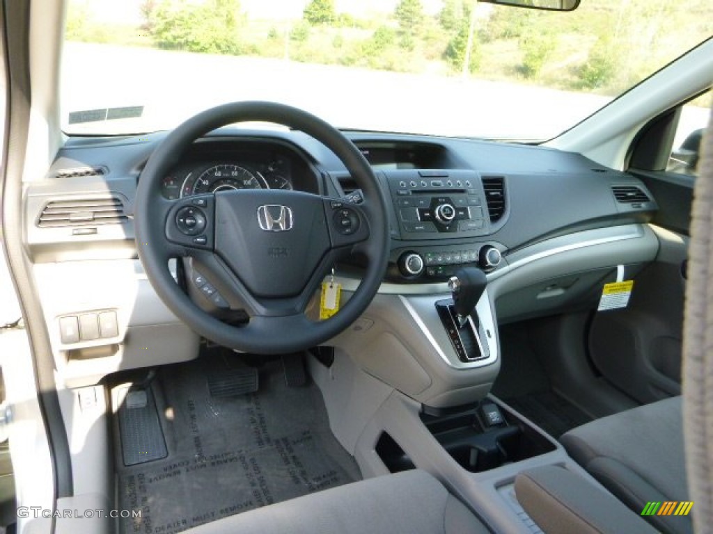 2014 CR-V LX AWD - Alabaster Silver Metallic / Gray photo #12