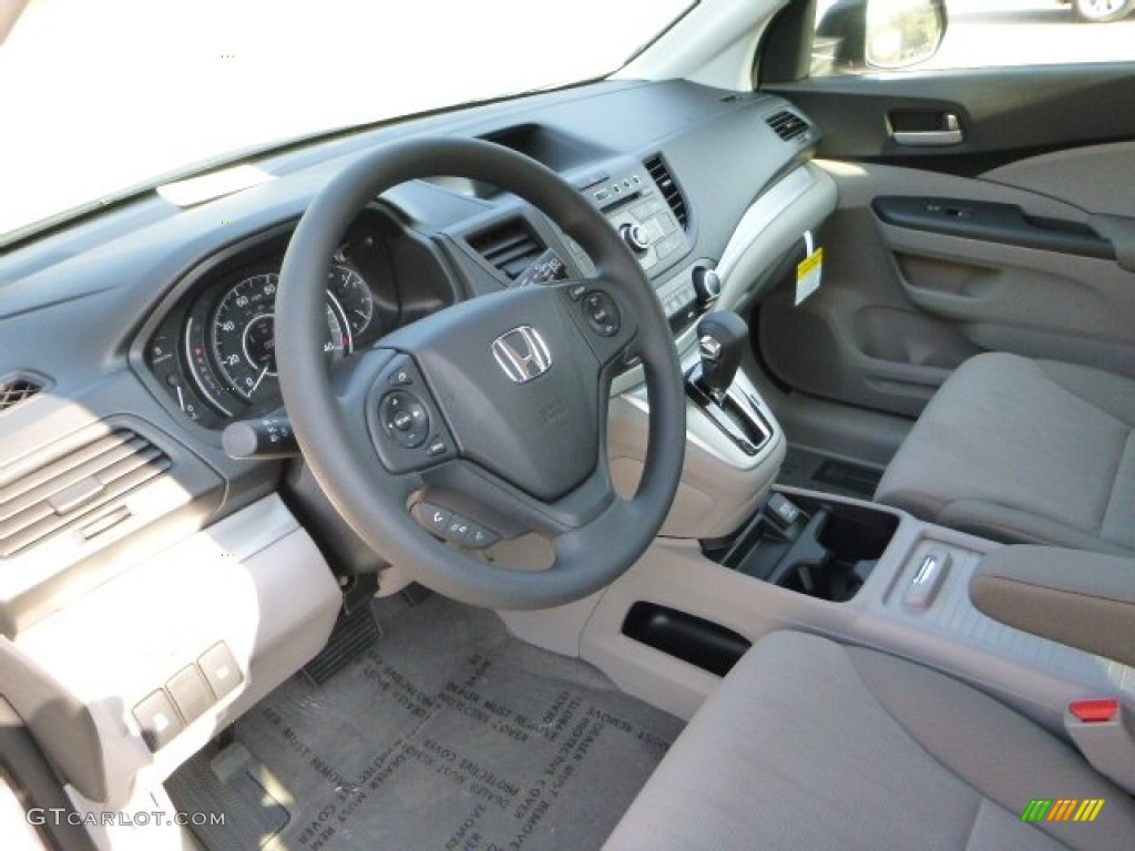 2014 CR-V LX AWD - Alabaster Silver Metallic / Gray photo #15