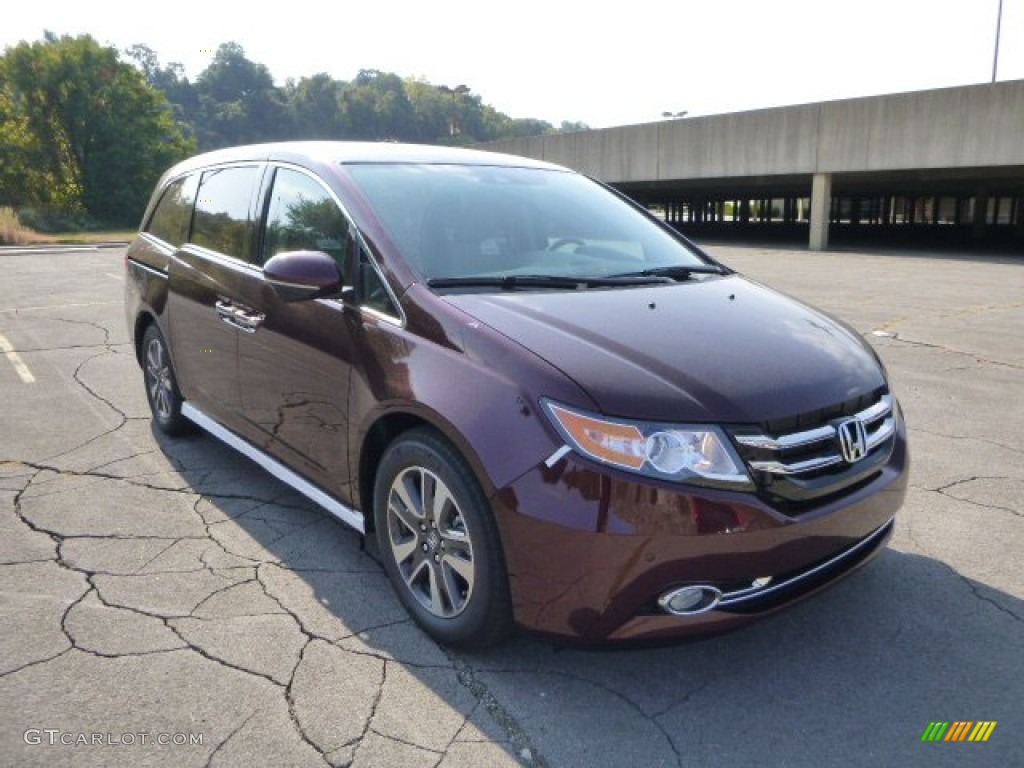 2014 Odyssey Touring - Dark Cherry Pearl / Beige photo #1