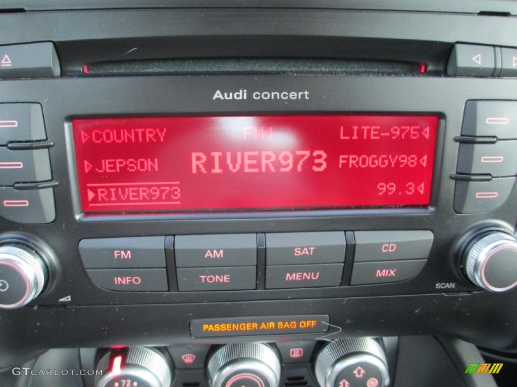 2011 Audi TT S 2.0T quattro Coupe Audio System Photo #86353540