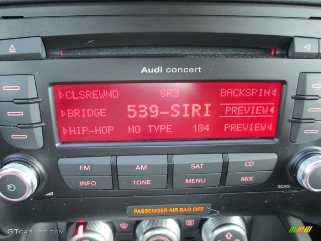 2011 Audi TT S 2.0T quattro Coupe Audio System Photos