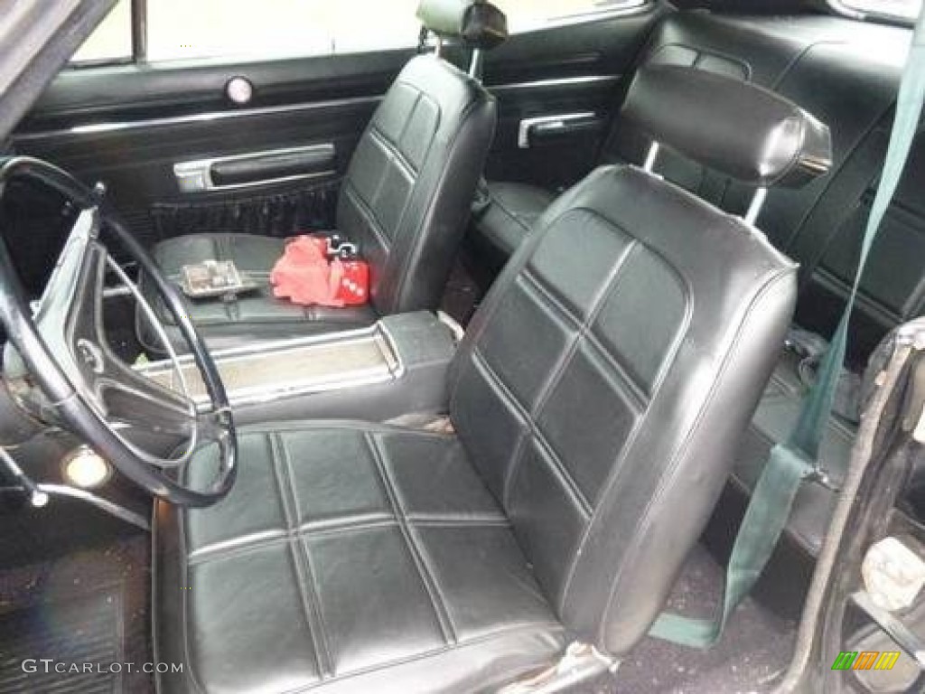 Black Interior 1969 Dodge Charger Hardtop Photo #86354967