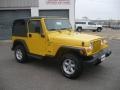 2001 Solar Yellow Jeep Wrangler Sport 4x4  photo #3