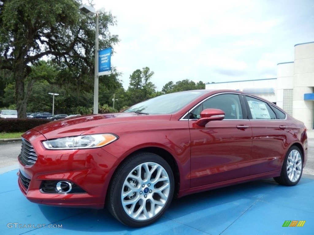 2013 Fusion Titanium - Ruby Red Metallic / Charcoal Black photo #1