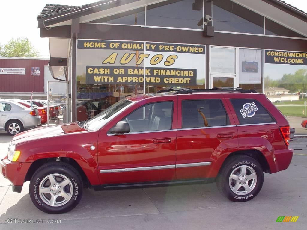2005 Grand Cherokee Limited 4x4 - Inferno Red Crystal Pearl / Medium Slate Gray photo #1