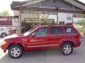 2005 Inferno Red Crystal Pearl Jeep Grand Cherokee Limited 4x4  photo #1