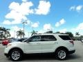 2012 White Suede Ford Explorer XLT  photo #12