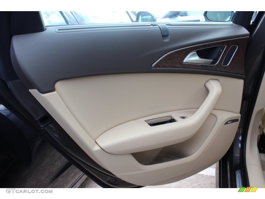 2014 A6 3.0T quattro Sedan - Dakota Gray Metallic / Velvet Beige photo #27
